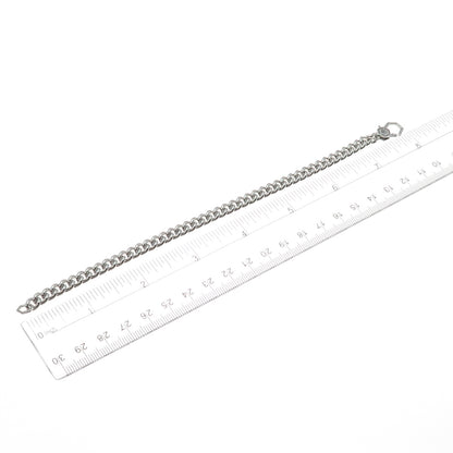 VY Jewelry 925 Sterling Silver Cuban Link Bracelet 7.75"