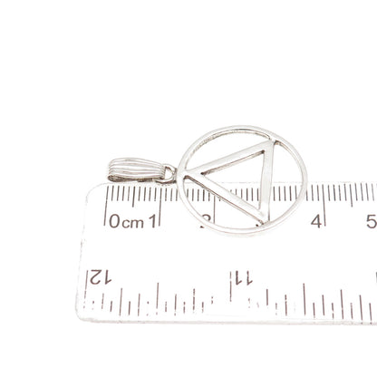CB Stark 925 Sterling Silver Vintage Alcoholics Anonymous Charm Pendant