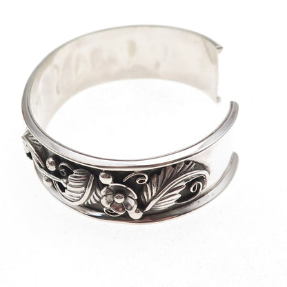 Eva Sando Old Pawn 925 Sterling Silver Vintage 1988 Adjustable Bracelet 7.25"