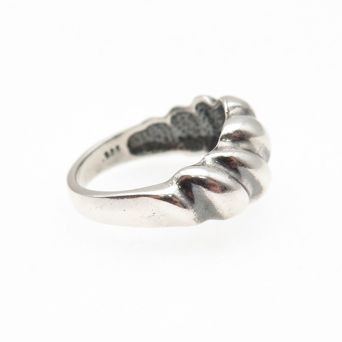 Bagley & Hotchkiss 925 Sterling Silver Vintage Modernist Oxidized Ring Size 5.5