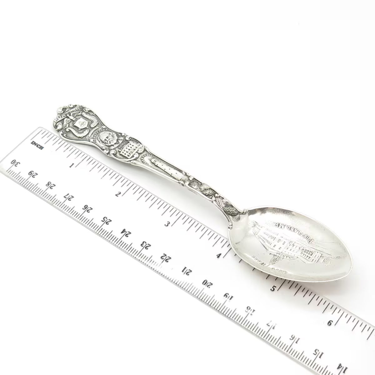 925 Sterling Silver Antique Art Deco Watson Portland States & Cities Spoon