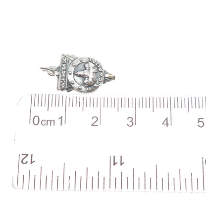 BATES & KLINKE 925 Sterling Silver Vintage Washington DC US Capitol Mini Pendant