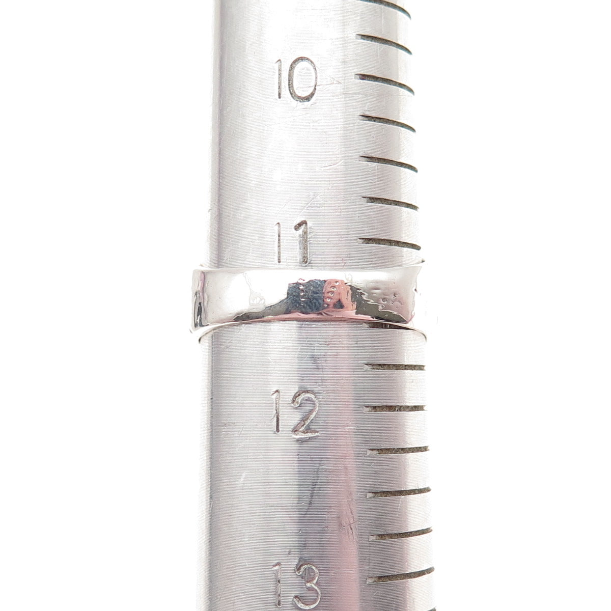 JUSTIN DAVIS 925 Sterling Silver Vintage Real Hematite Oxidized Ring Size 11.5