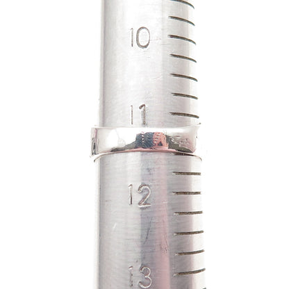 JUSTIN DAVIS 925 Sterling Silver Vintage Real Hematite Oxidized Ring Size 11.5