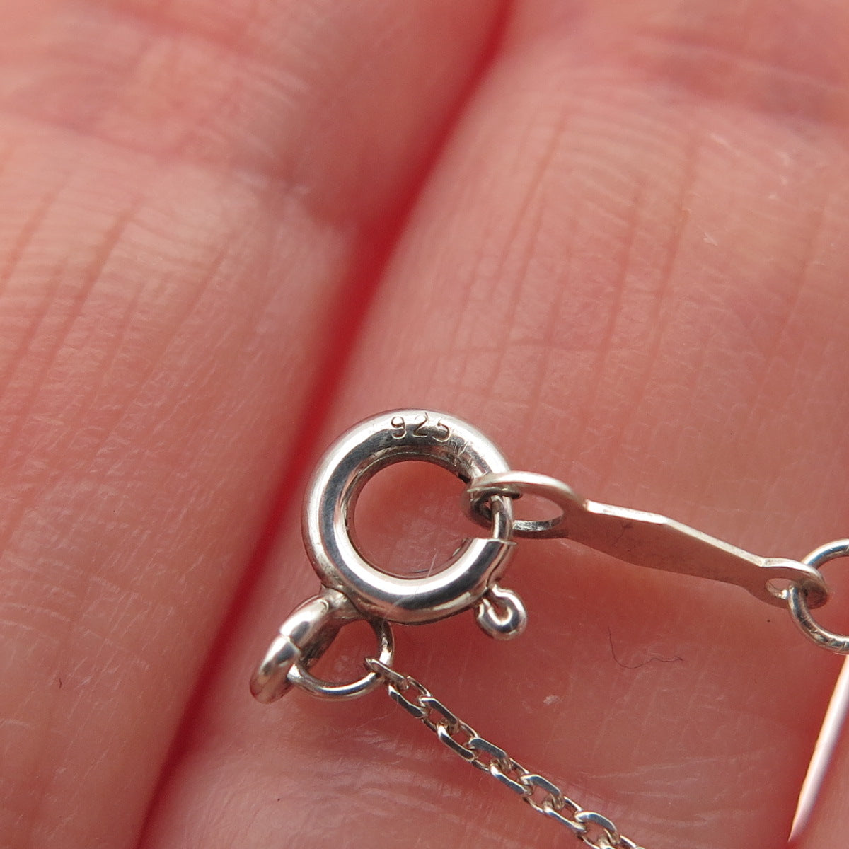 925 Sterling Silver Cross Round Tag Cable Chain Necklace 16-18"