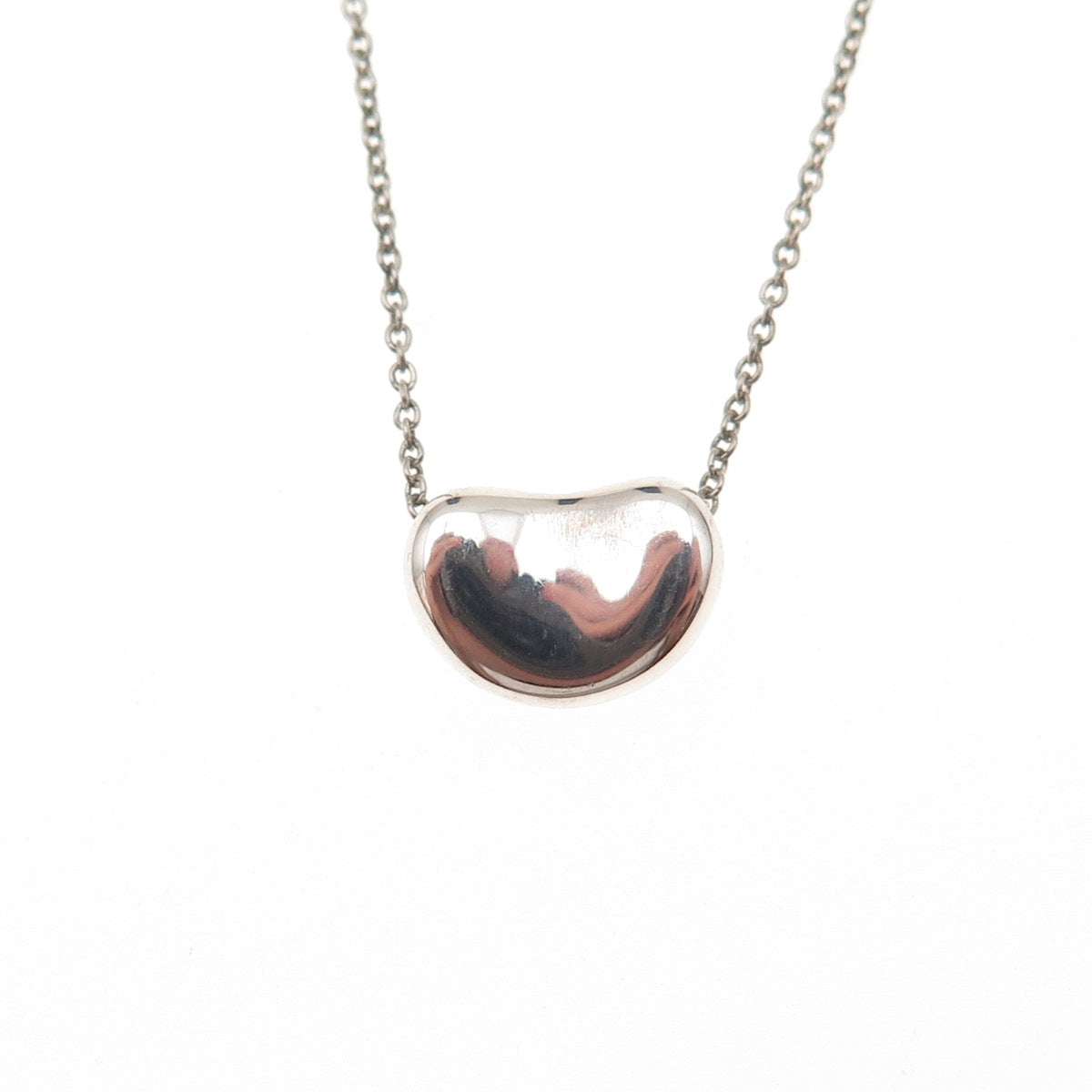 Tiffany & Co. Elsa Peretti 925 Sterling Silver Vintage Bean Chain Necklace 16"