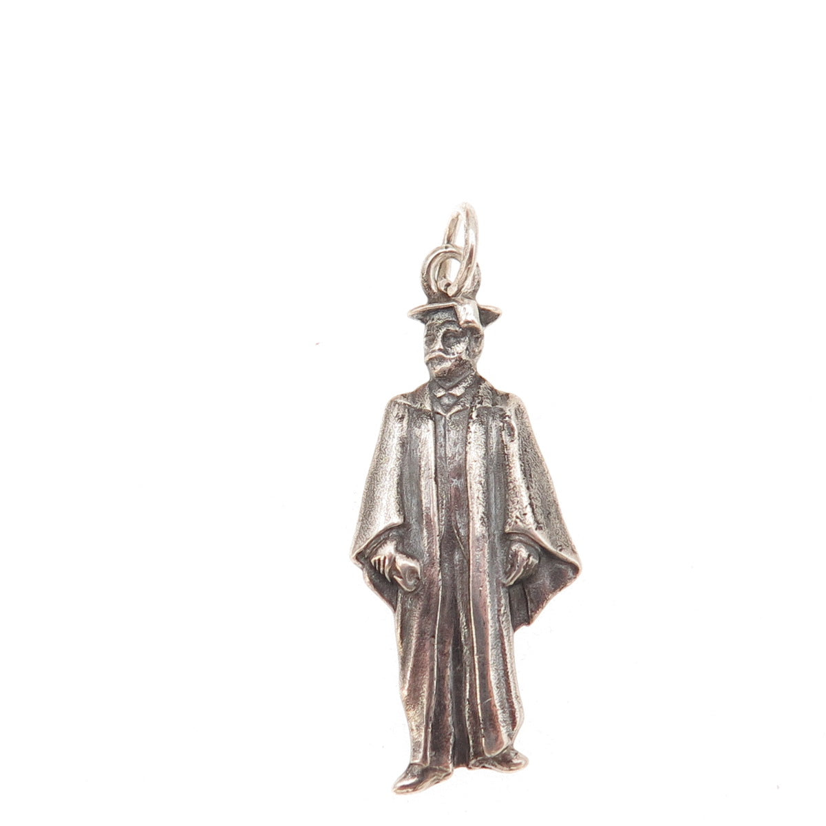 Charles M. Robbins 925 Sterling Silver Vintage Graduate Student Charm Pendant