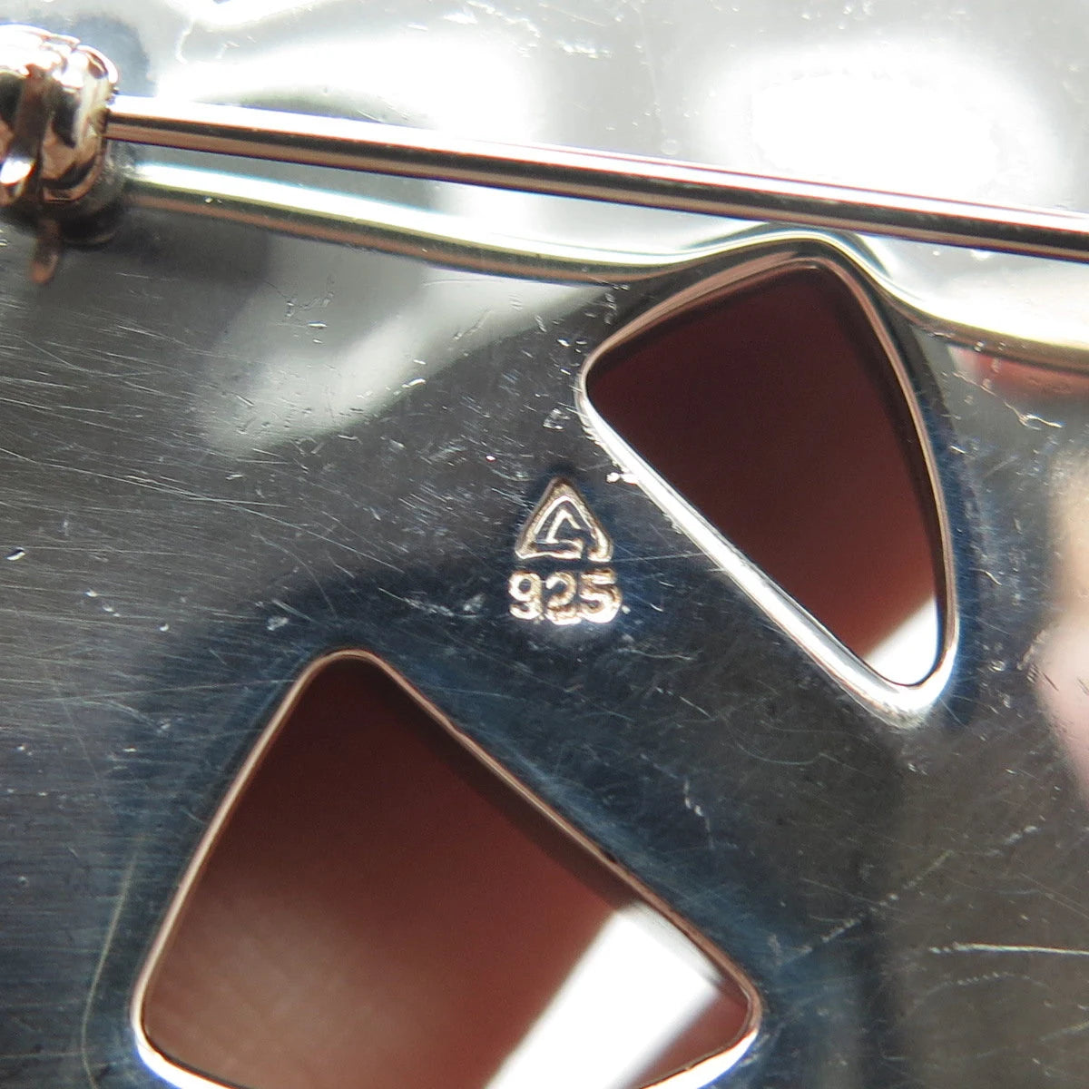 925 Sterling Silver Vintage Ribbon Bow Knot Pin Brooch