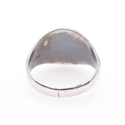 925 Sterling Vintage Enamel Collier's Woman's Home Companion Crowell Ring Size 9