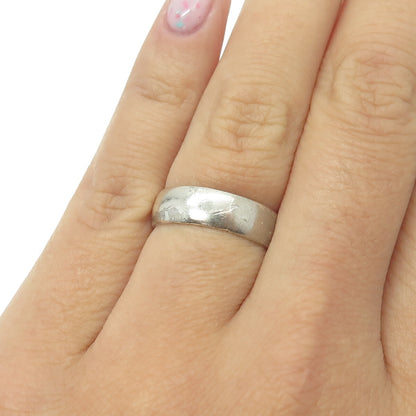 VARGAS 925 Sterling Silver Vintage Classic Band Ring Size 6