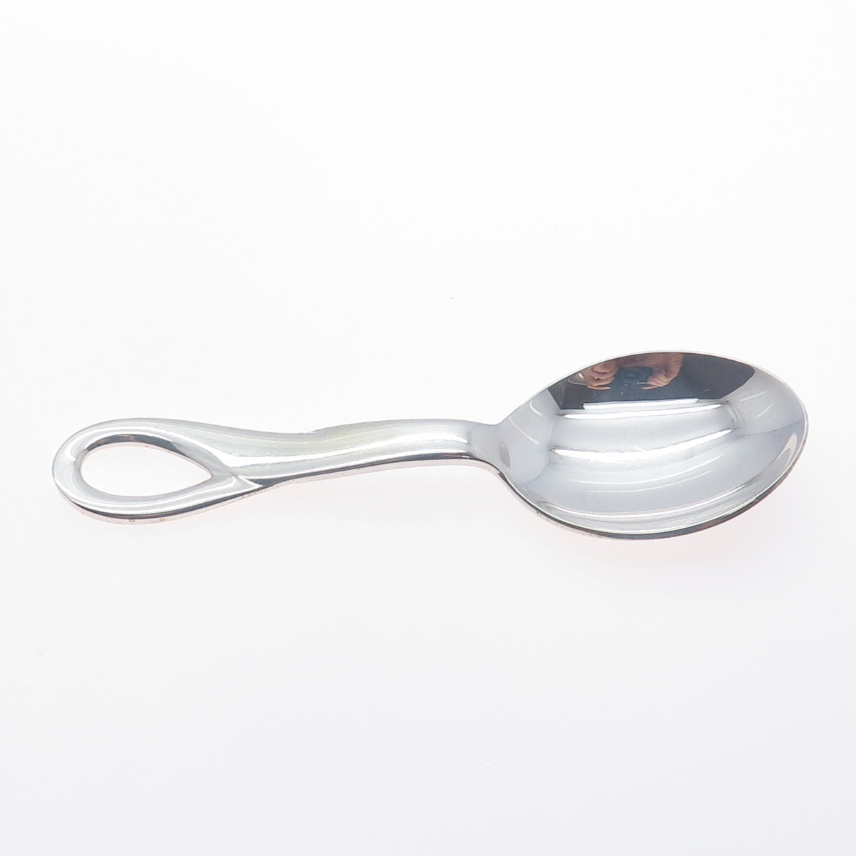 TIFFANY & CO Elsa Peretti 925 Sterling Silver Vintage Padova Baby Spoon w/ Pouch