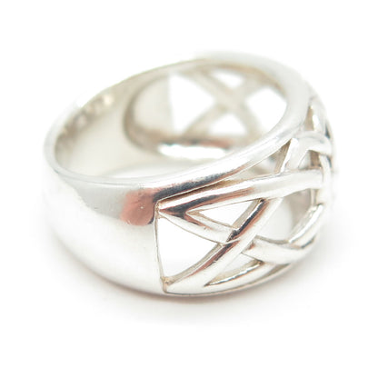 925 Sterling Silver Vintage Celtic Knot Ring Size 6