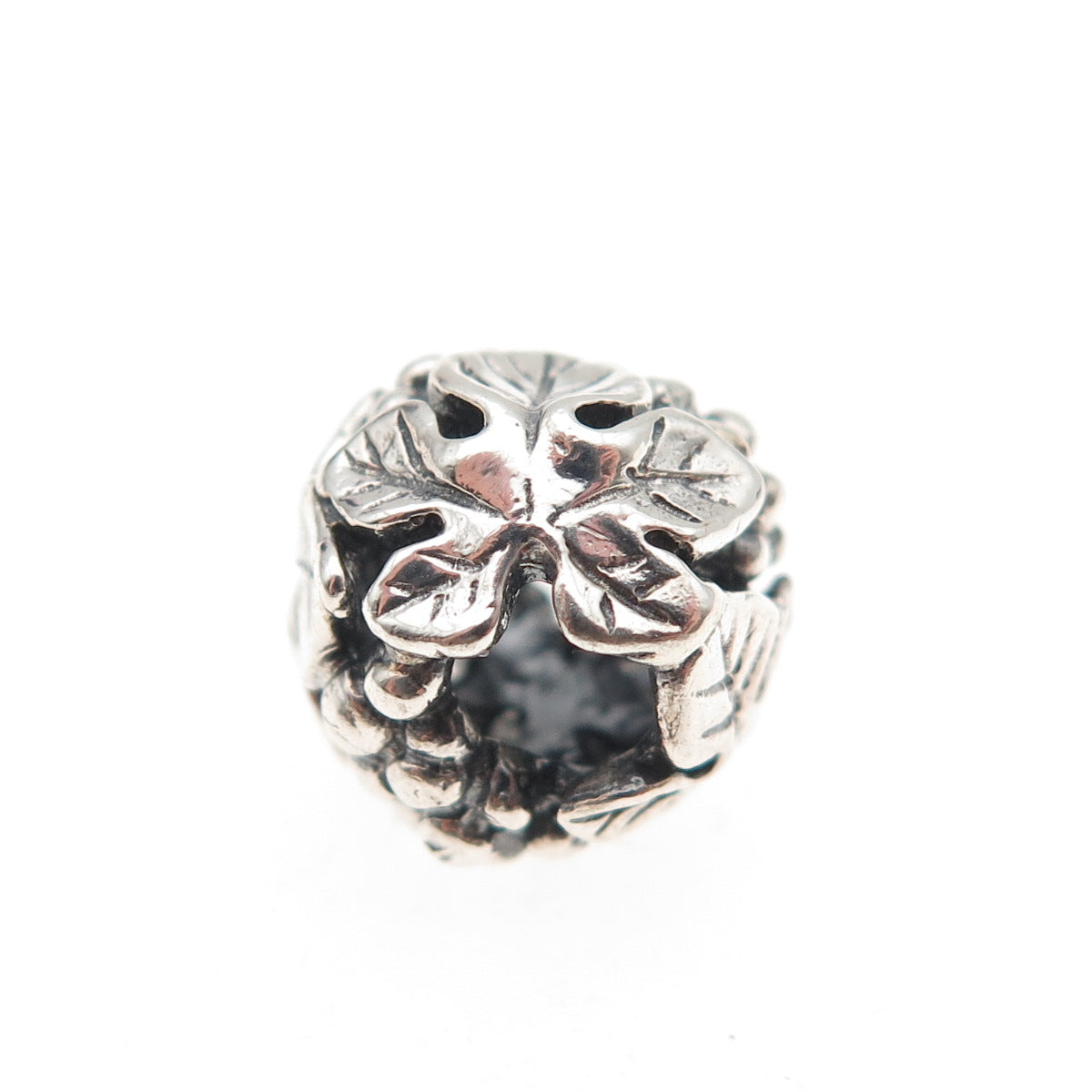 Trollbeads LAA 925 Sterling Silver Wine Harvest Slide Bead Charm