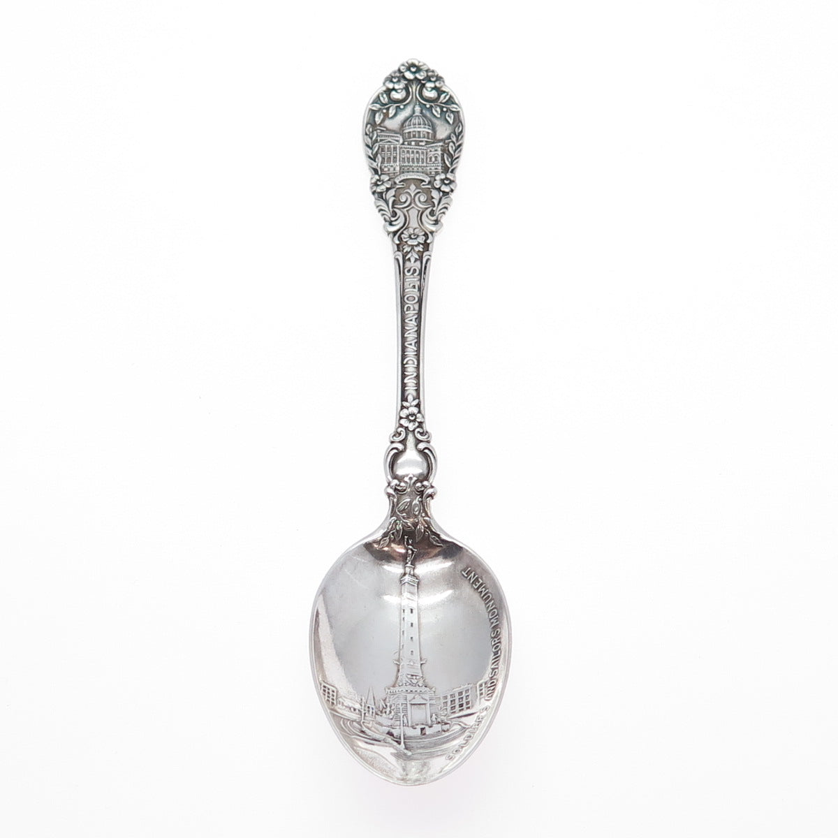 CHARLES MAYERS & CO.925 Sterling Silver Antique Indianapolis Coffee Spoon