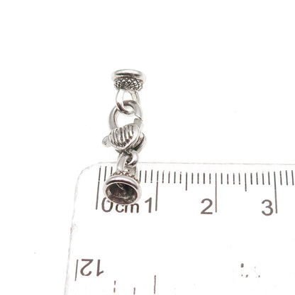 925 Sterling Silver Heart Lobster Lock Clasp Bracelet / Necklace Ends
