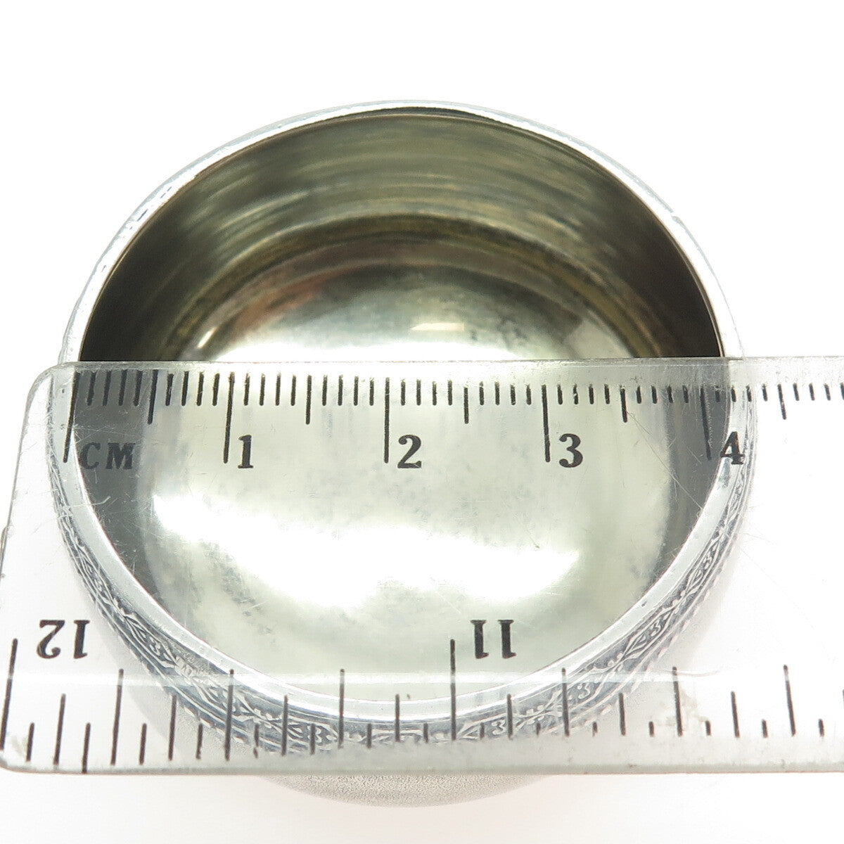 Tallinn Jewelry Factory 875 Silver Vintage 1955 Oxidized Saltcellar