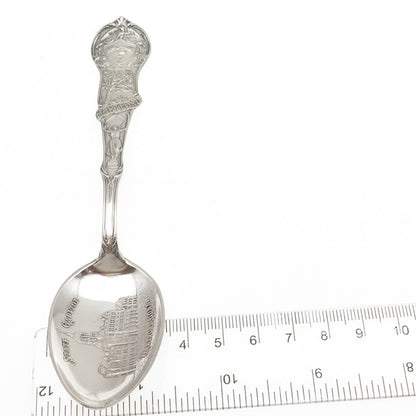 Mechanics 925 Sterling Silver Antique Art Deco Hartford Connecticut Coffee Spoon