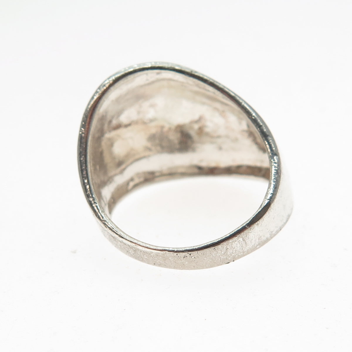 CHARLES WINSTON 925 Sterling Silver Vintage Modernist Wavy Ring Size 6.75