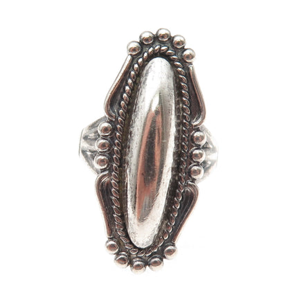 Bell Trading Post Old Pawn Sterling Silver Vintage Southwestern Ring Size 7.5