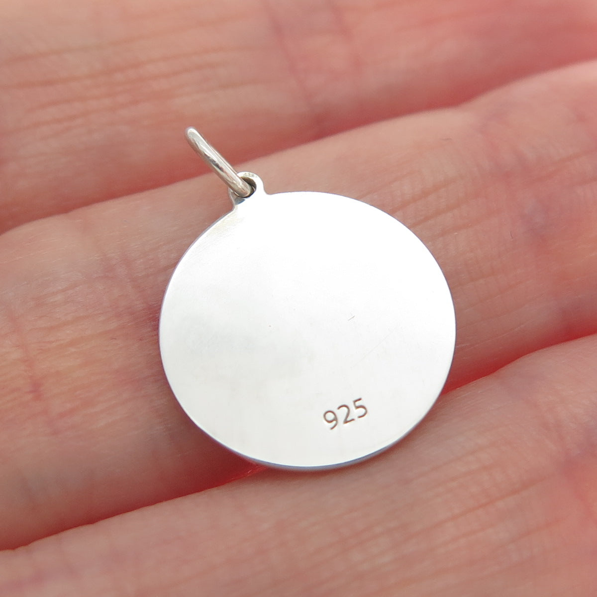 925 Sterling Silver Green Enamel Mom & Child Cat Heart Minimalist Charm Pendant
