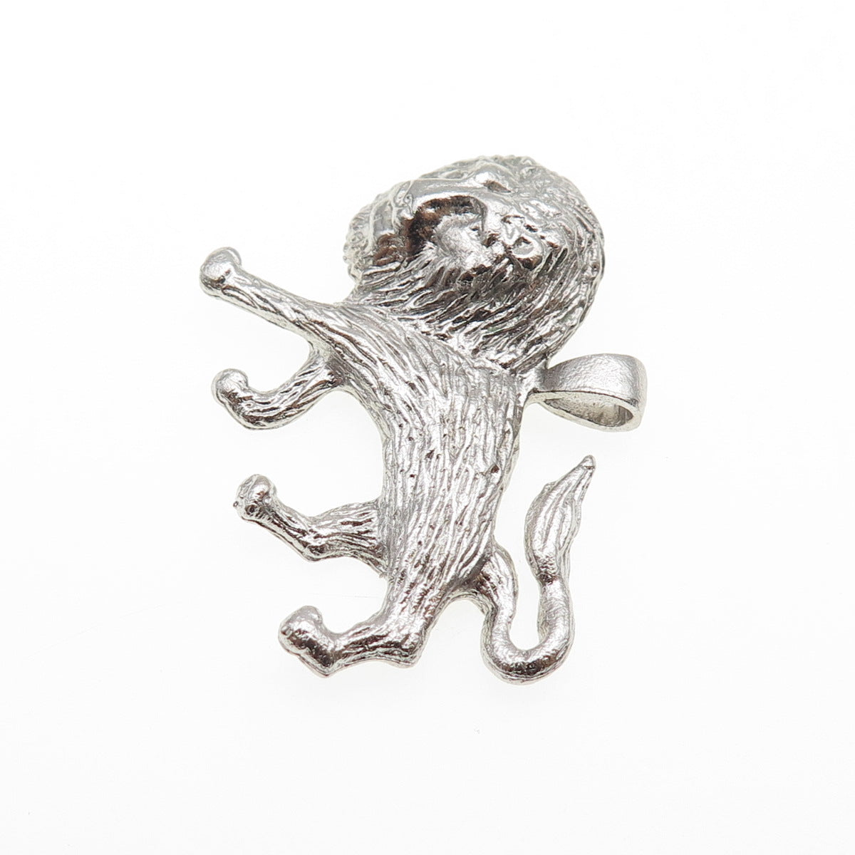 925 Sterling Silver Vintage Lion Charm Pendant