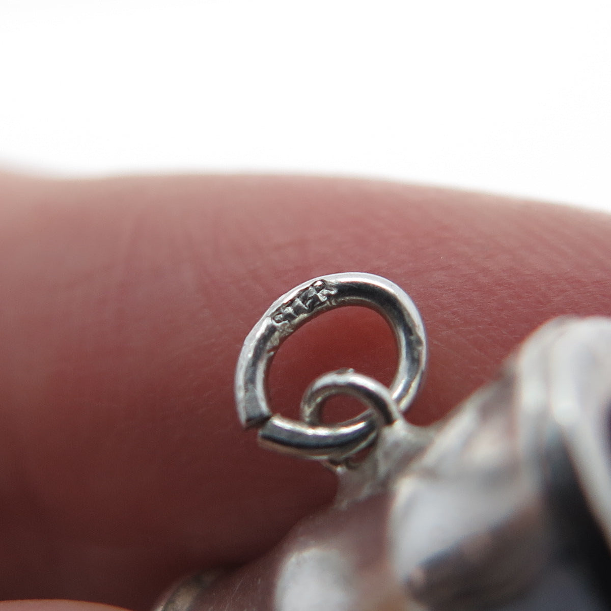 925 Sterling Silver Vintage Farmers Carriage Oxidized Minimalist 3D Pendant