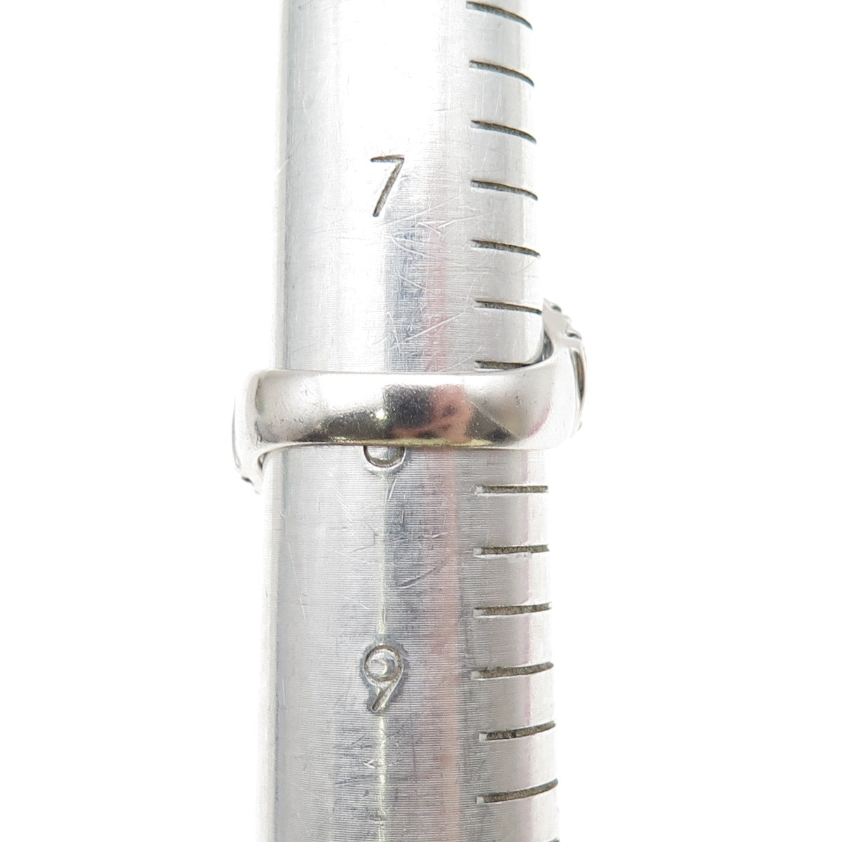 925 Sterling Silver Real Oval-Cut Blue & Round-Cut White Topaz Ring Size 8