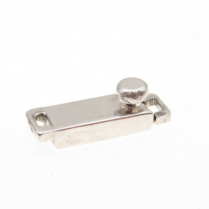 925 Sterling Silver Vintage Mexico Bracelet / Necklace Box Lock Clasp