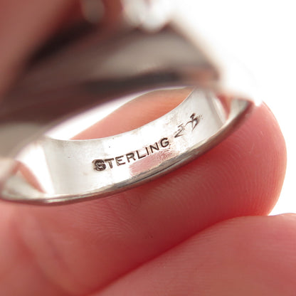 Vargas 925 Sterling Silver Antique Art Deco Letter J Initial Ring Size 5.5