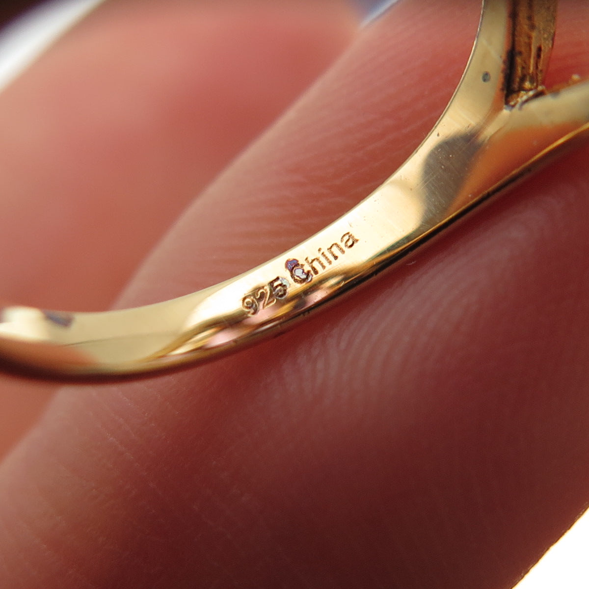 925 Sterling Silver Gold Plated Real Oval-Cut Amethyst Cluster Ring Size 7.25