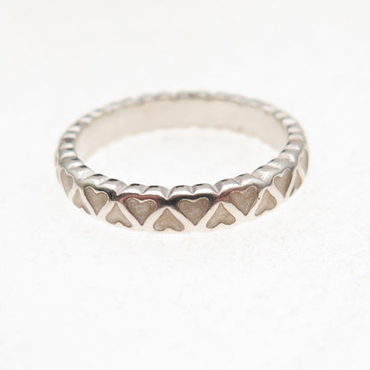 Pandora 925 Sterling Silver Enamel Abundance of Love Band Ring Size 6