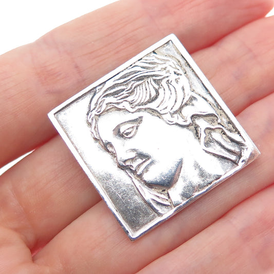 925 Sterling Vintage 1997 Dublin Olympias Mother of Alexander the Great Brooch