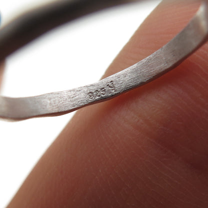 925 Sterling Silver Real Marquise-Cut Moonstone Ring Size 5.5