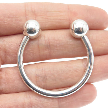 TIFFANY & CO. 925 Sterling Silver Vintage 2001 Screw Ball Key Ring
