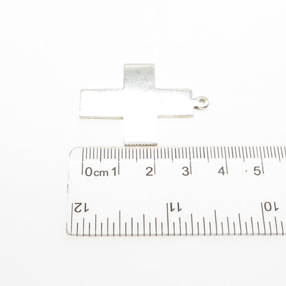 950 Silver Vintage Cross Religious Charm Pendant