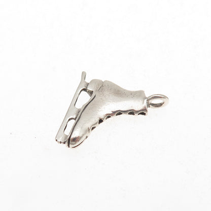 Peter Stone 925 Sterling Silver Vintage Ice Skating Mini Charm Pendant