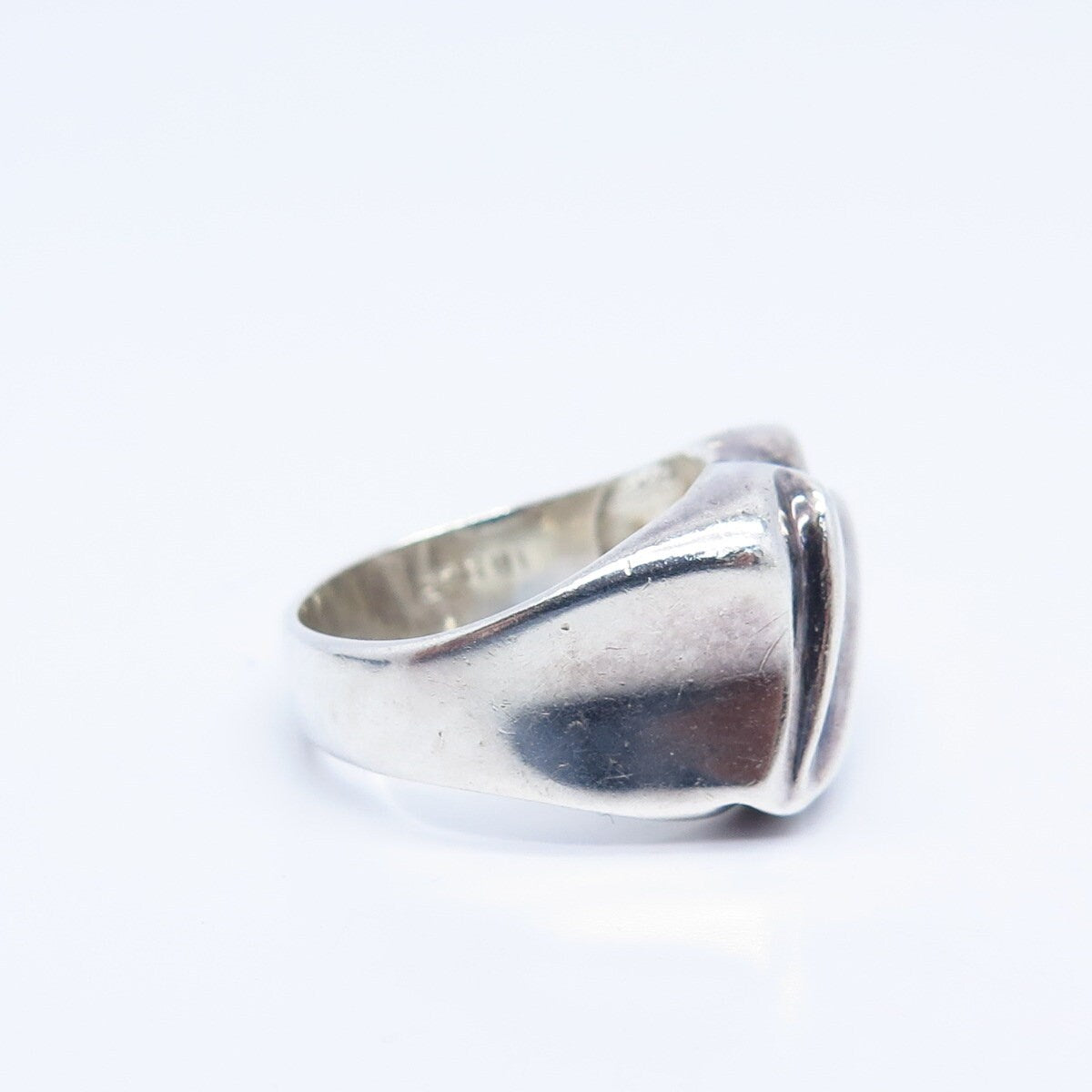 925 Sterling Silver Vintage Heart Ring Size 5.75