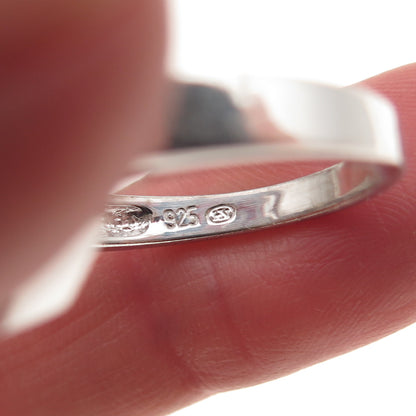 HN Heng Ngai 925 Sterling Silver Real Round-Cut Diamond Ring Size 8