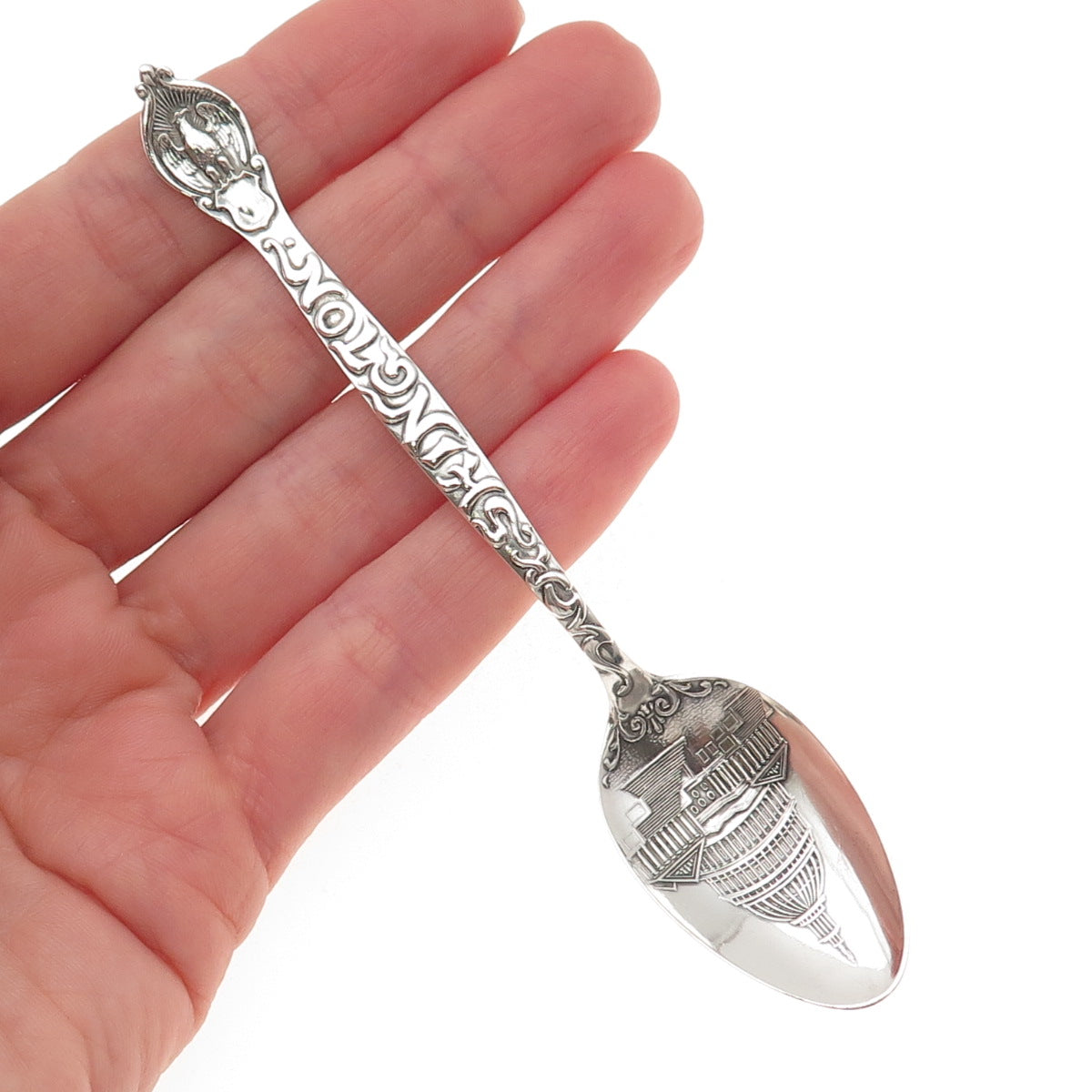 Dominick & Haff 925 Sterling Silver Antique Art Deco Washington DC Coffee Spoon