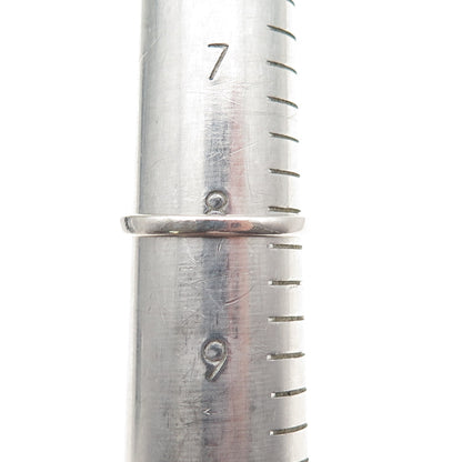 DEE BERKLE 925 Sterling Silver Real Sapphire & White Topaz Ring Size 8.25