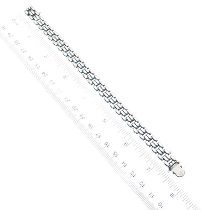 KOLLMAR JOURDAN 835 Silver Vintage Panther Link Bracelet 7"