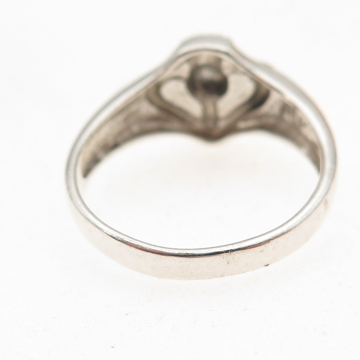 Peter Stone 925 Sterling Silver Vintage Scottish Thistle Ring Size 10.25
