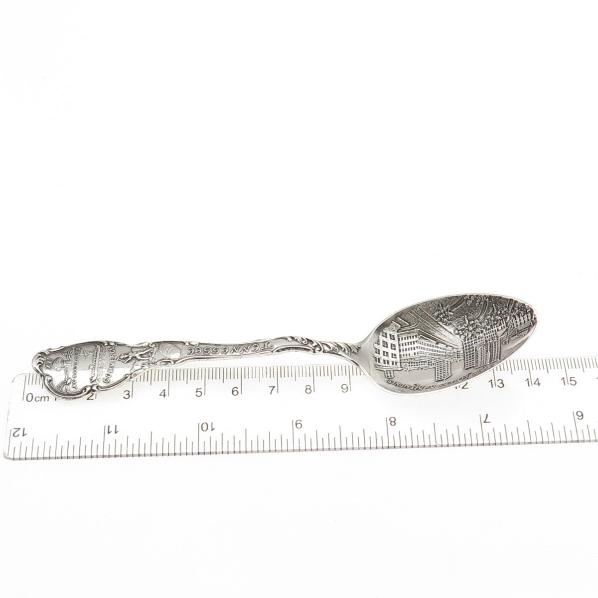 Shepard Sterling Silver Antique Art Deco Heart of Memphis Tennessee Coffee Spoon