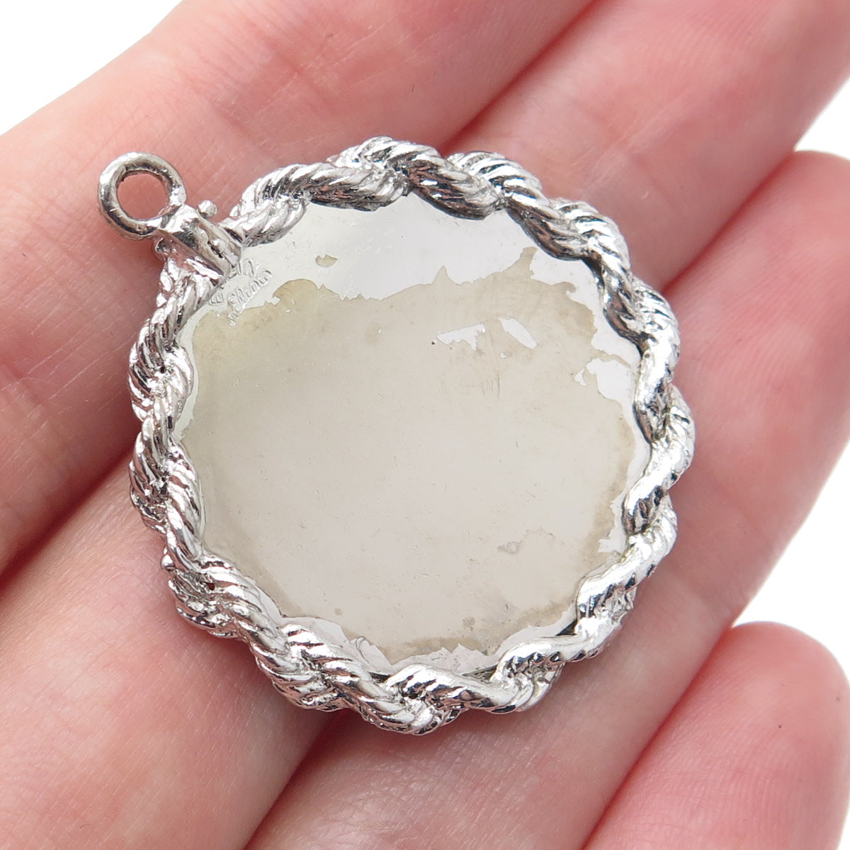 ELCO 925 Sterling Silver Vintage Merry Christmas Charm Pendant