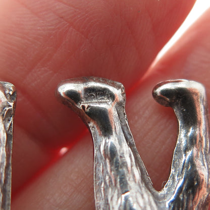 800 Silver Vintage Egyptian Camel Oxidized Pendant