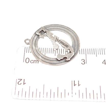 Payton Pepper & Sons 925 Sterling Vintage 1966 Birmingham Bermuda Charm Pendant