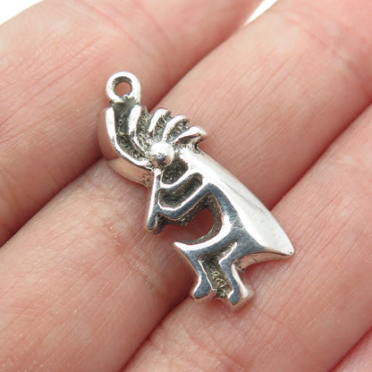 ALVIN THOMPSON NAVAJO Old Pawn Sterling Silver Vintage Kokopelli Charm Pendant