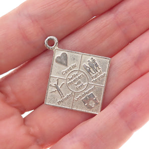 925 Sterling Silver Vintage Weight Watchers Members Will Feel Charm Pendant