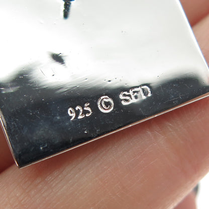 SED Jewelry 925 Sterling Silver Vintage "Sign Serve Celebrate NYC" Lapel Pin