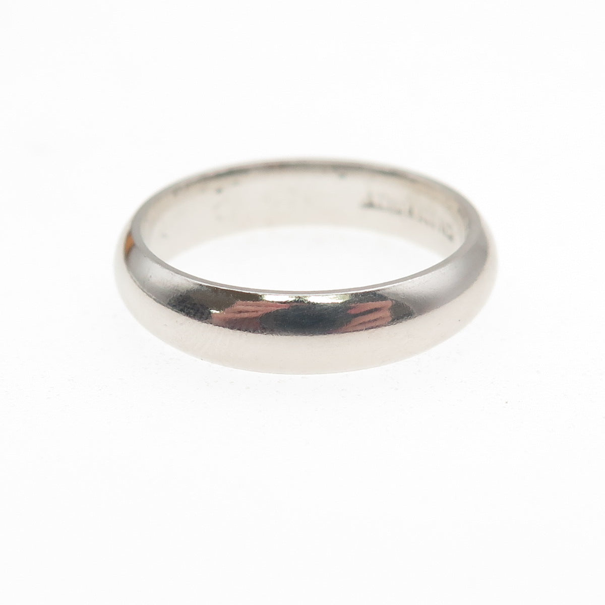925 Sterling Silver Vintage Classic Wedding Band Ring Size 6.25